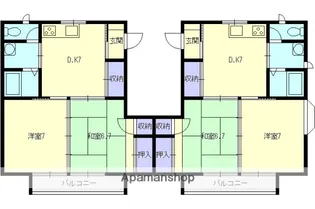 ガーデンハイツ【1階】の間取り