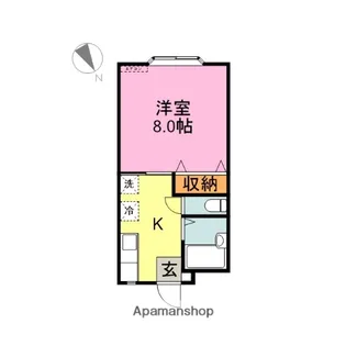 アイシーハイツ【D号室】の間取り