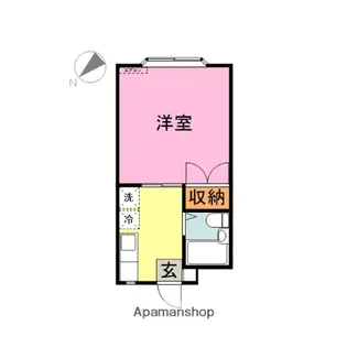 西之宮ハイツ【K号室】の間取り