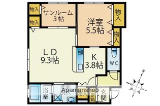 べるぽすとK【2階】の間取り
