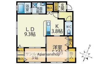 べるぽすとK【2階】の間取り