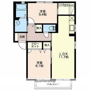 MASTTOWN川崎西A【2階】の間取り