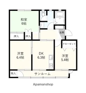 リッツ希望が丘Ⅰ【3階】の間取り