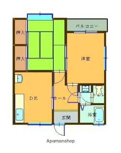 リッツ巻島【1階】の間取り