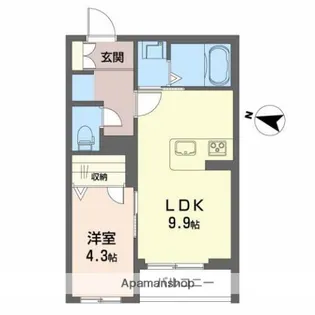 セレーノシェロ【205号室】の間取り