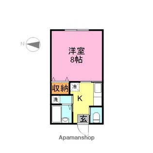 ベルハウス【102号室】の間取り