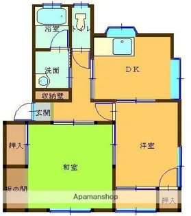 ひかりハイツR棟【2階】の間取り