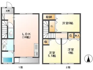 パインコート【C号室】の間取り