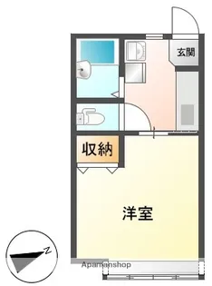 メゾンド・セラビ【2階】の間取り
