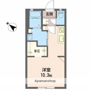 カメリアコート【102号室】の間取り