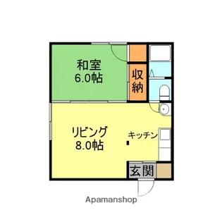 ハイツIM【102号室】の間取り