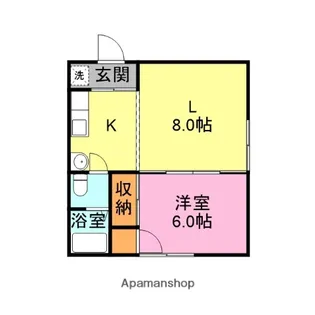 ハイツIM【202号室】の間取り