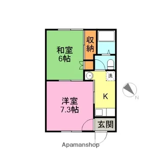 ハイム小林【2号室号室】の間取り