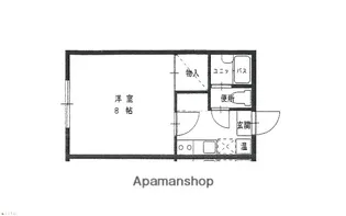 メイプルタウンⅡ【206号室】の間取り