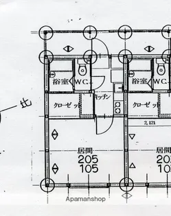 プレオハイツB【105号室】の間取り