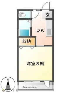 第2ハイツ希望【2階】の間取り