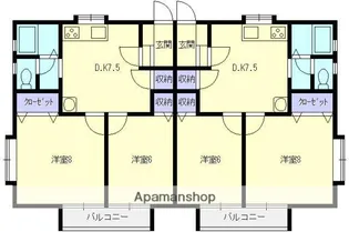 コーポエリヤ【1階】の間取り