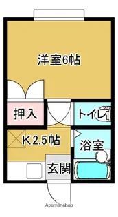 パレスウエスト【2階】の間取り