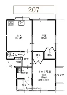 フローレスⅢ【2階】の間取り