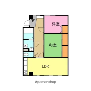 サンリーフ長岡【3階】の間取り