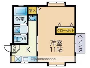 S&S豊詰【101号室】の間取り