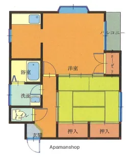 サンジュネス【1階】の間取り