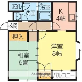 サンジュネス【2階】の間取り