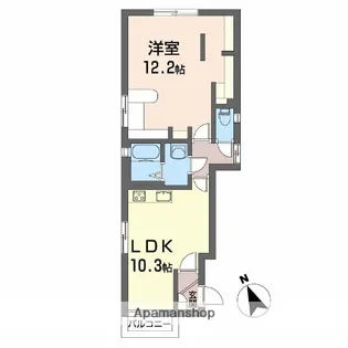 カーサしなの【1階】の間取り