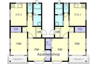 ロイヤルパレス【202号室】の間取り