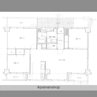 マンション リバーインイースト【1階】の間取り