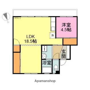 スカイクレスト与板Ⅰ【5階】の間取り