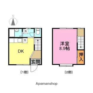 ハイツイカラシ【東6号室号室】の間取り