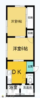 エクセレント大地【201号室】の間取り