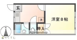 コーポ・かえで【1階】の間取り