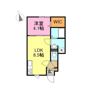 RINEN四郎丸【102号室】の間取り