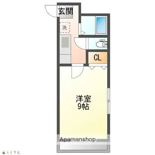 シャインリバーA【201号室】の間取り