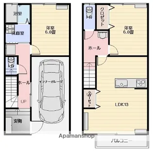 スプランドゥール【7号室号室】の間取り