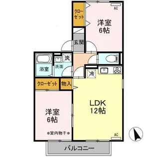 ヴィラグレイス Ⅰ【2階】の間取り