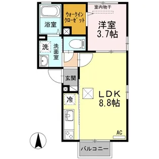 シャルマン ライフ【1階】の間取り