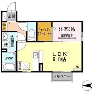 メゾン・ドゥジェーム A【1階】の間取り