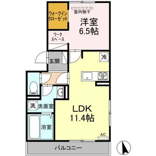 プレミアステイツS【2階】の間取り
