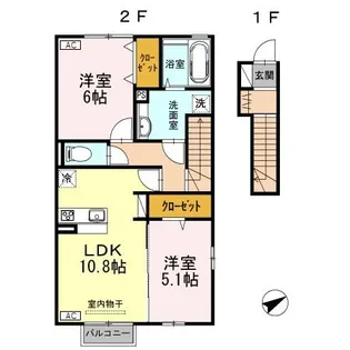 エターナル コート【2階】の間取り