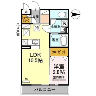 ボナール本館【1階】の間取り