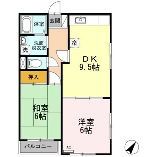 シャイニングビュー【2階】の間取り