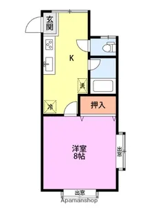 メゾンド・ソレイユ【1階】の間取り