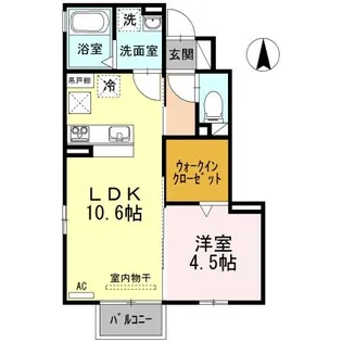 ボナール新館【1階】の間取り