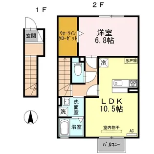 ボナール新館【2階】の間取り