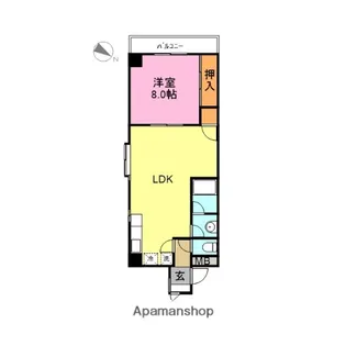 ハイツ遠藤【301号室】の間取り