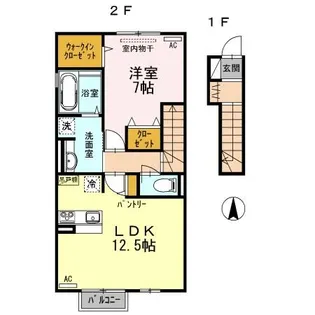 エスポワール美沢【2階】の間取り
