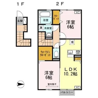 シャイネス川崎【2階】の間取り